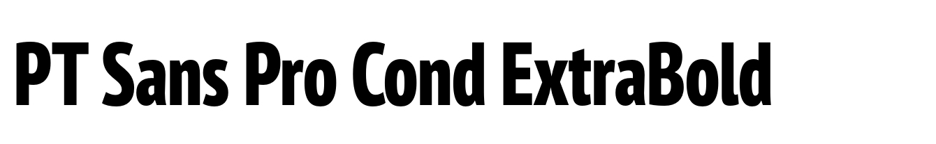 PT Sans Pro Cond ExtraBold